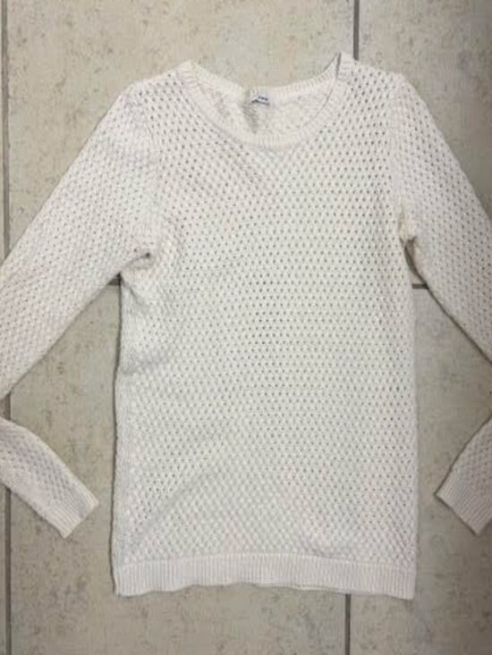 Pimkie Sweaters - PIMKIE Women's Cream Sweater Small Open Knit Crew Neck Classic Old Money
